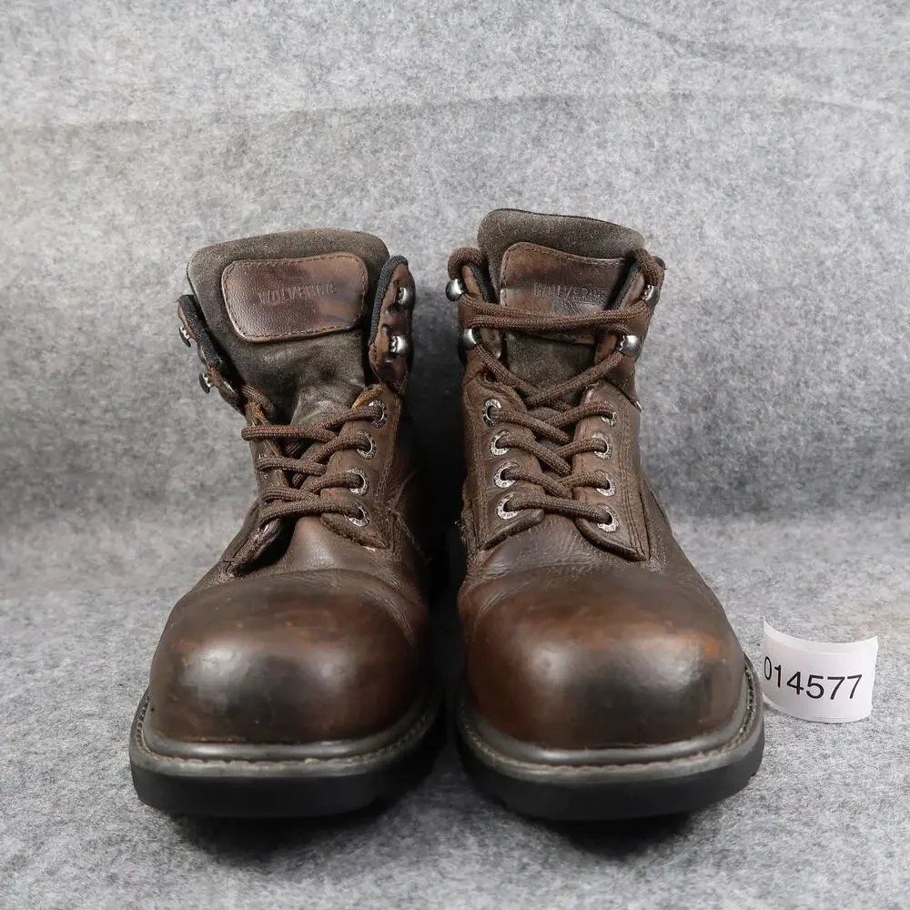 Wolverine Work Boots Shoes Mens 8.5 Safety Toe Leather 6